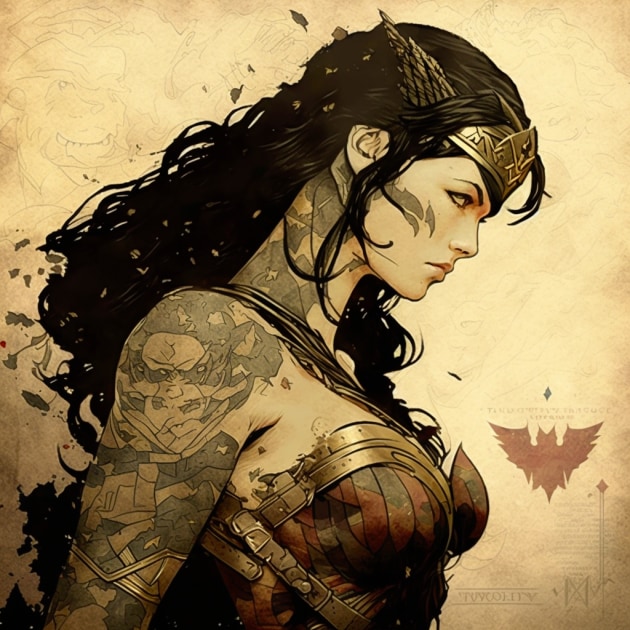 wonder-woman-art-style-of-masaaki-sasamoto