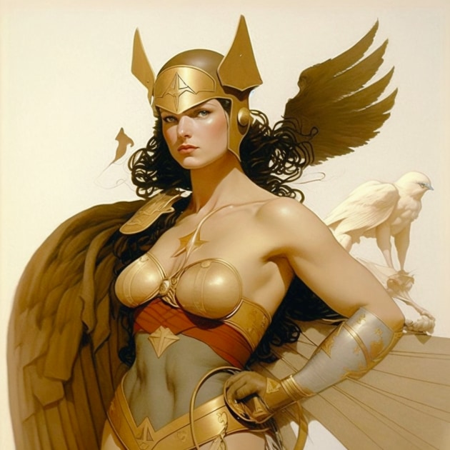 wonder-woman-art-style-of-michael-parkes