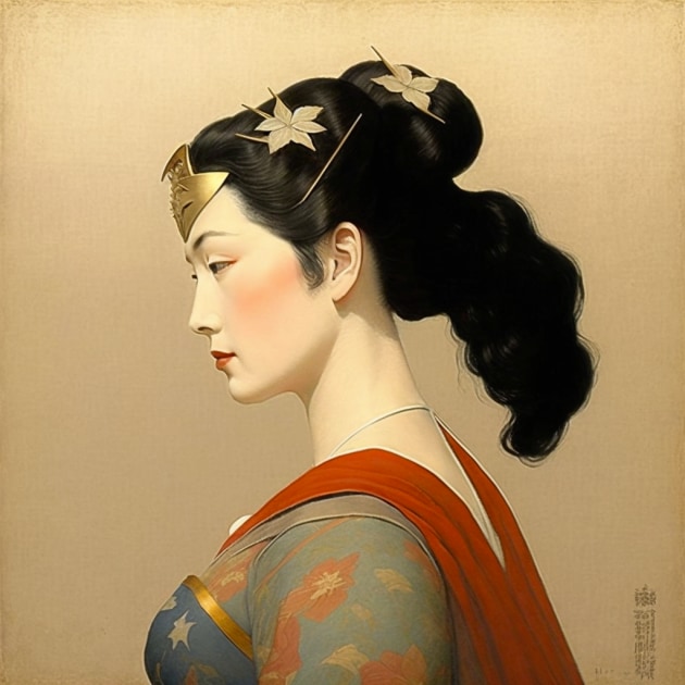 wonder-woman-art-style-of-ohara-koson