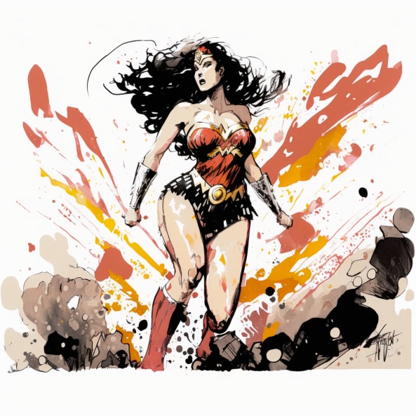 wonder-woman-art-style-of-quentin-blake