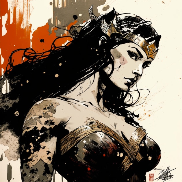 wonder-woman-art-style-of-sergio-toppi