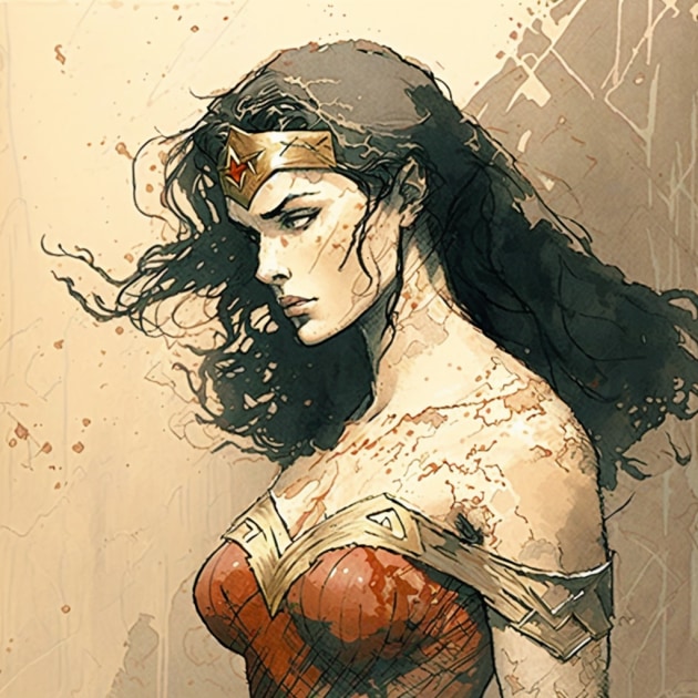 wonder-woman-art-style-of-william-timlin