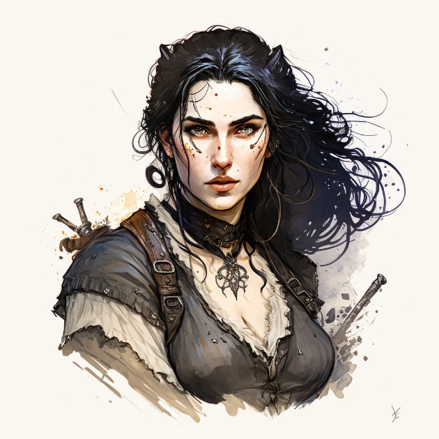 yennefer-art-style-of-anton-pieck