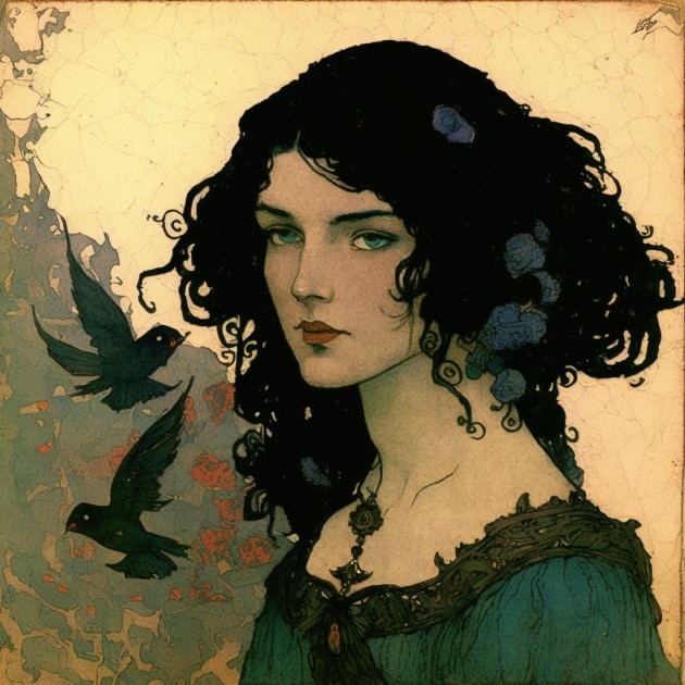 yennefer-art-style-of-edmund-dulac