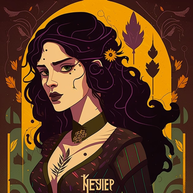 yennefer-art-style-of-josh-agle