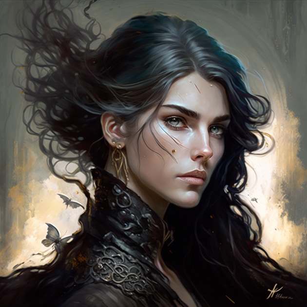 yennefer-art-style-of-karol-bak