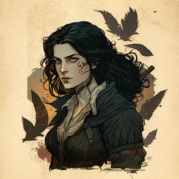 yennefer-art-style-of-randolph-caldecott