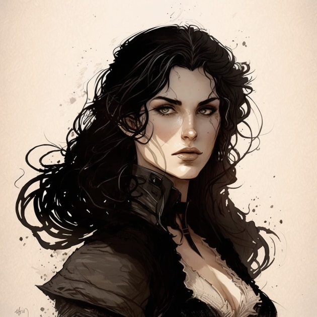 yennefer-art-style-of-travis-charest