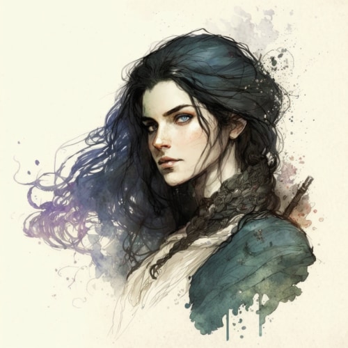yennefer-art-style-of-warwick-goble