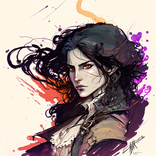 yennefer-art-style-of-eric-canete