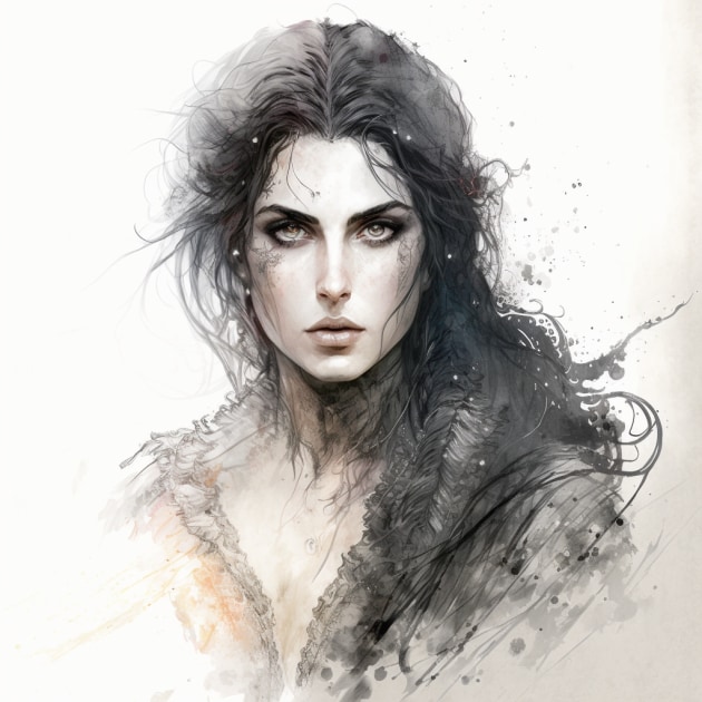 yennefer-art-style-of-luis-royo