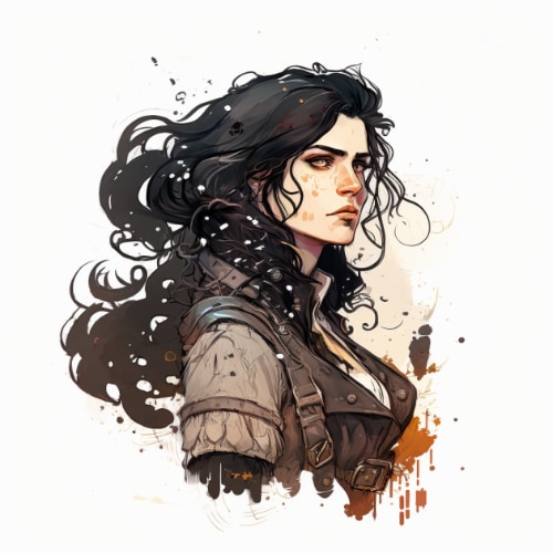 yennefer-art-style-of-skottie-young
